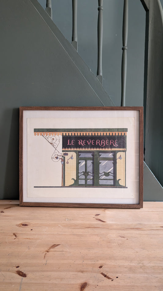 Lithographie "Le Réverbère" – Catherine d'Ortoli
