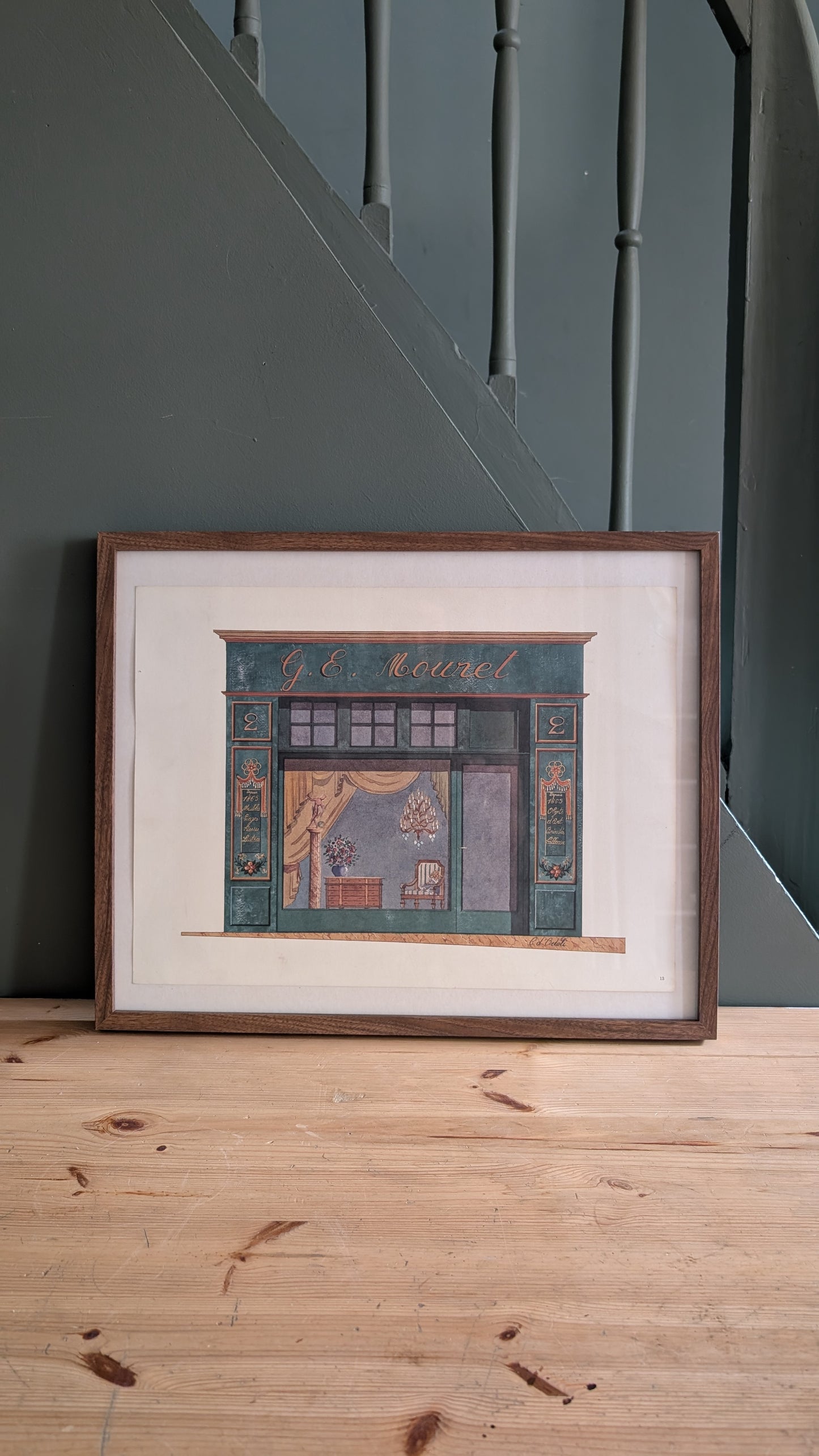 Lithographie "G. E. Mouret - brocante" – Catherine d'Ortoli