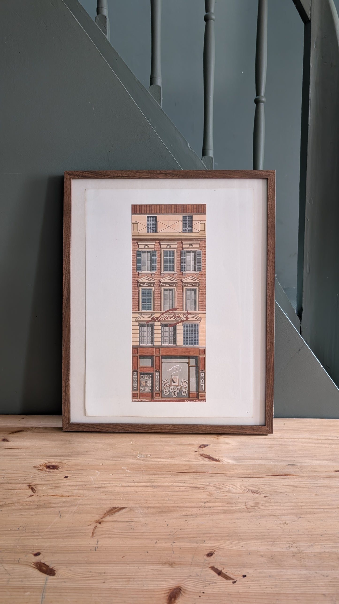 Lithographie "Atelier du Patrimoine - Façade Nadar" – Catherine d'Ortoli