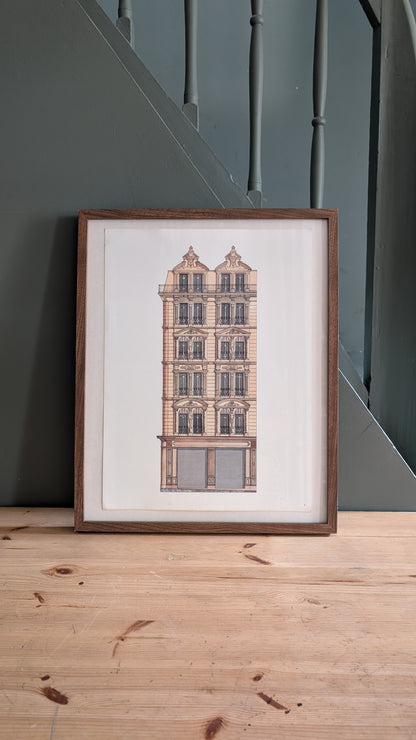Lithographie "Atelier du Patrimoine" – Catherine d'Ortoli