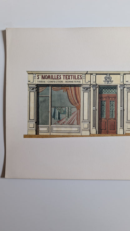 Lithographie "Ste Noailles Textiles" – Catherine d'Ortoli