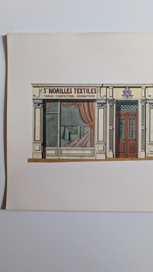 Lithographie "Ste Noailles Textiles" – Catherine d'Ortoli