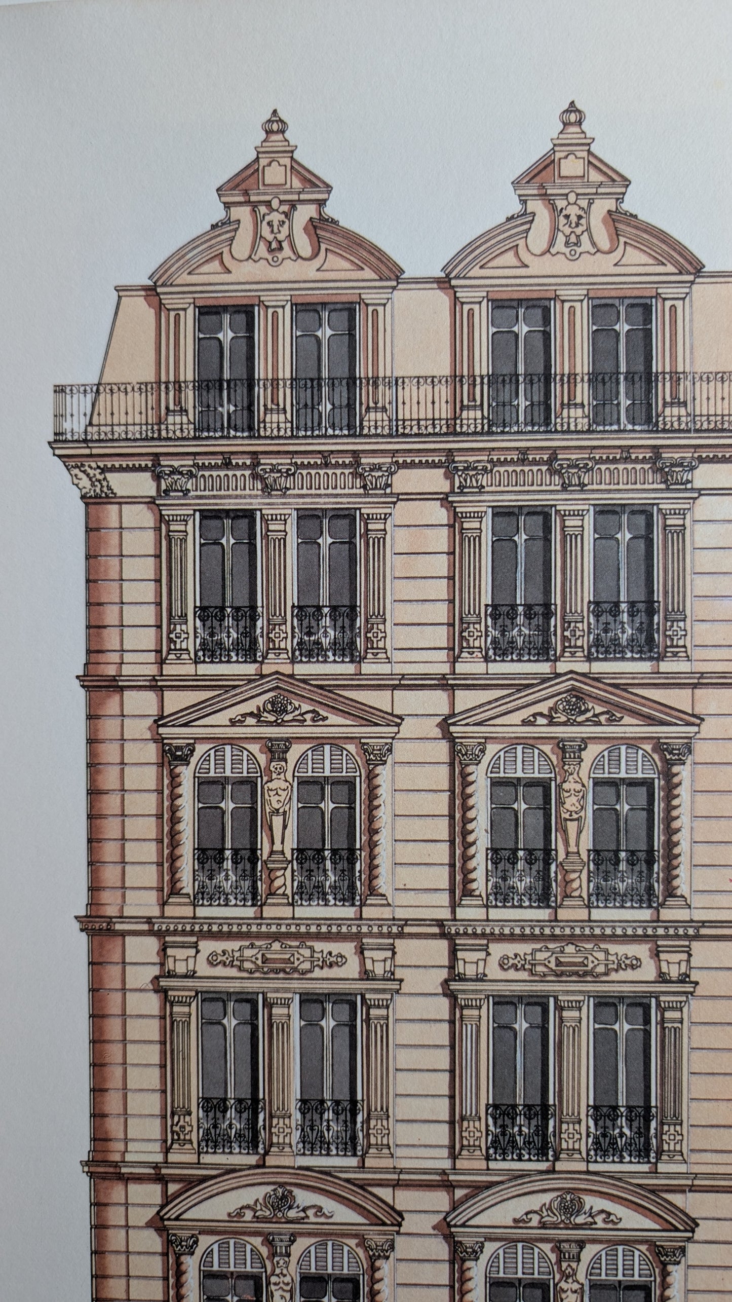 Lithographie "Atelier du Patrimoine" – Catherine d'Ortoli
