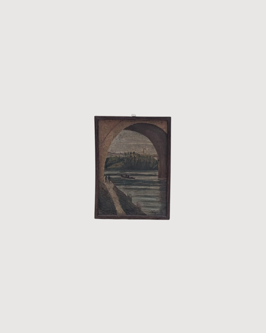 Peinture ancienne 28x20 cm