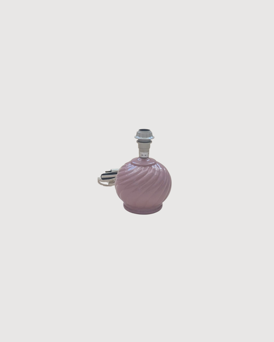 Petit pied lampe en céramique rose bonbon