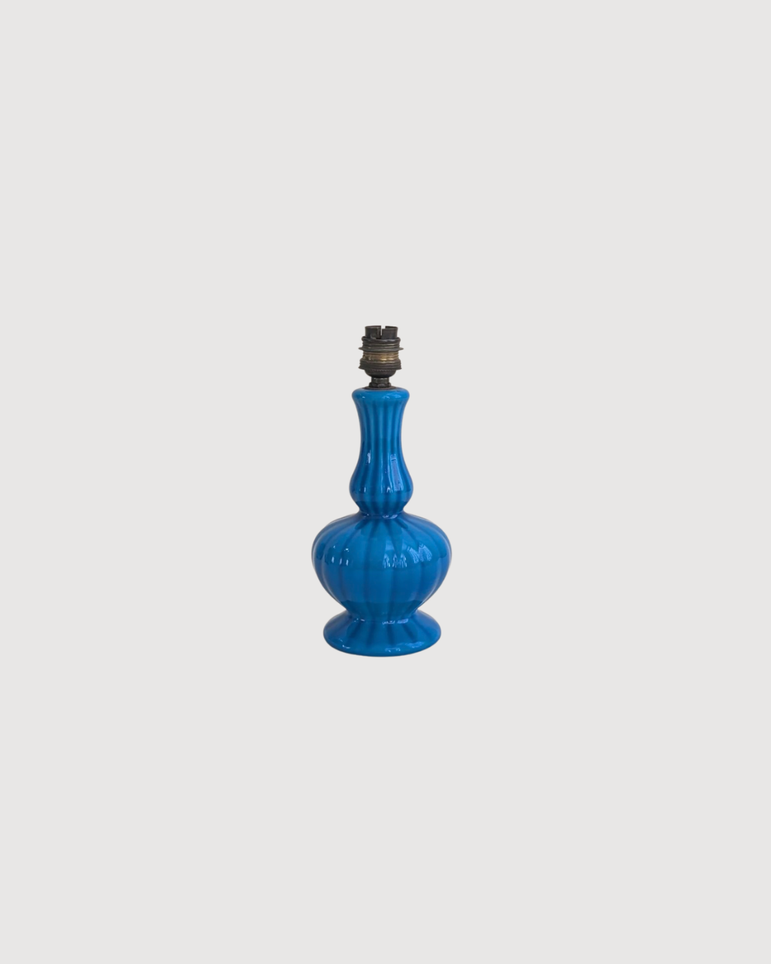 Pied de lampe bleue - hauteur 22 cm