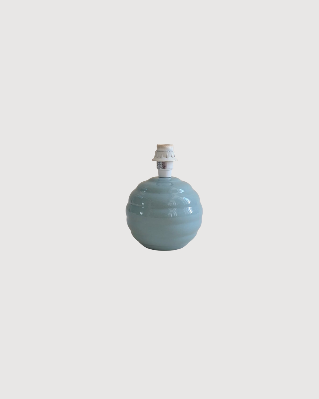 Pied de lampe en céramique bleu