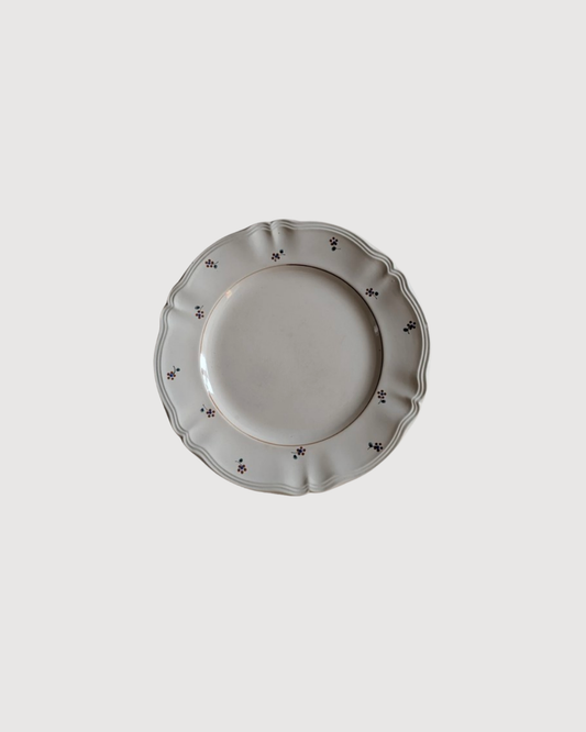 Plat beige petites fleurs