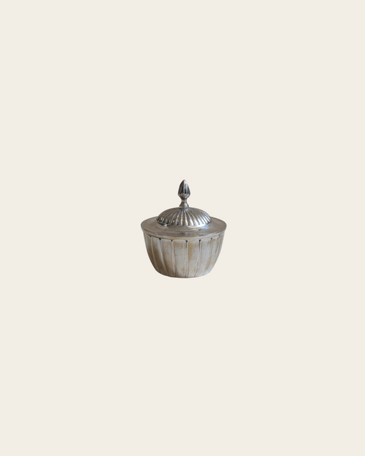 Pot argenté vintage