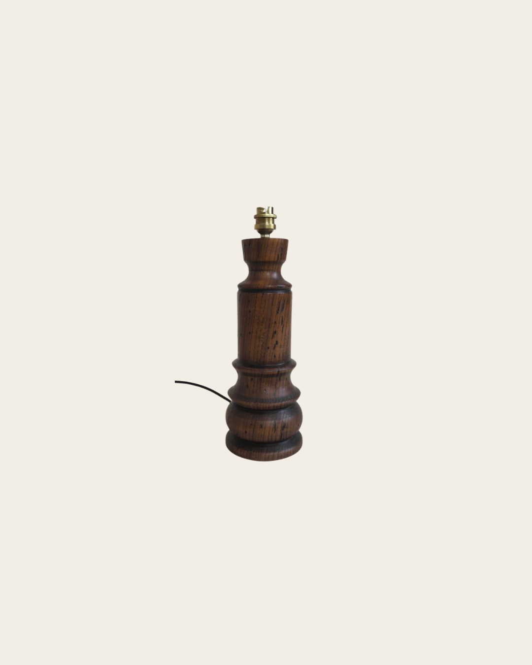 Pied de lampe en bois