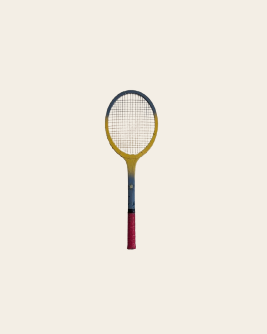 Raquette vintage multicolore