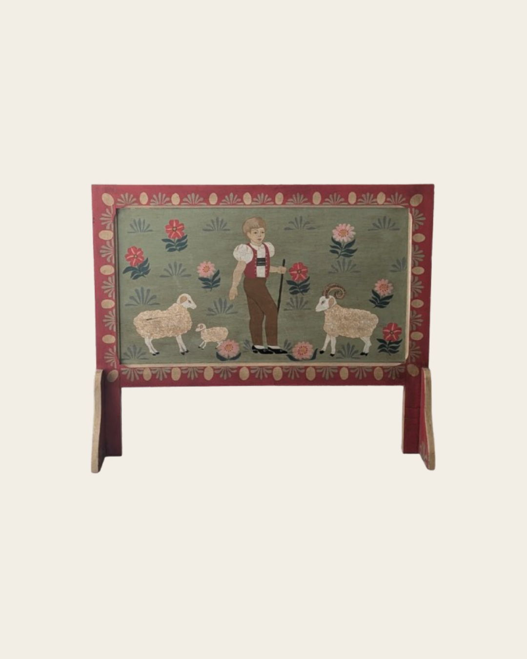 Tête de lit enfant peinte à la main